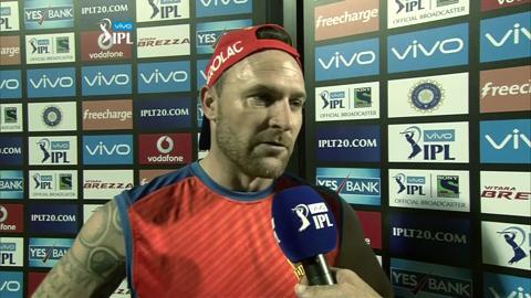 M19: GL vs RCB – Brendon McCullum Interview background