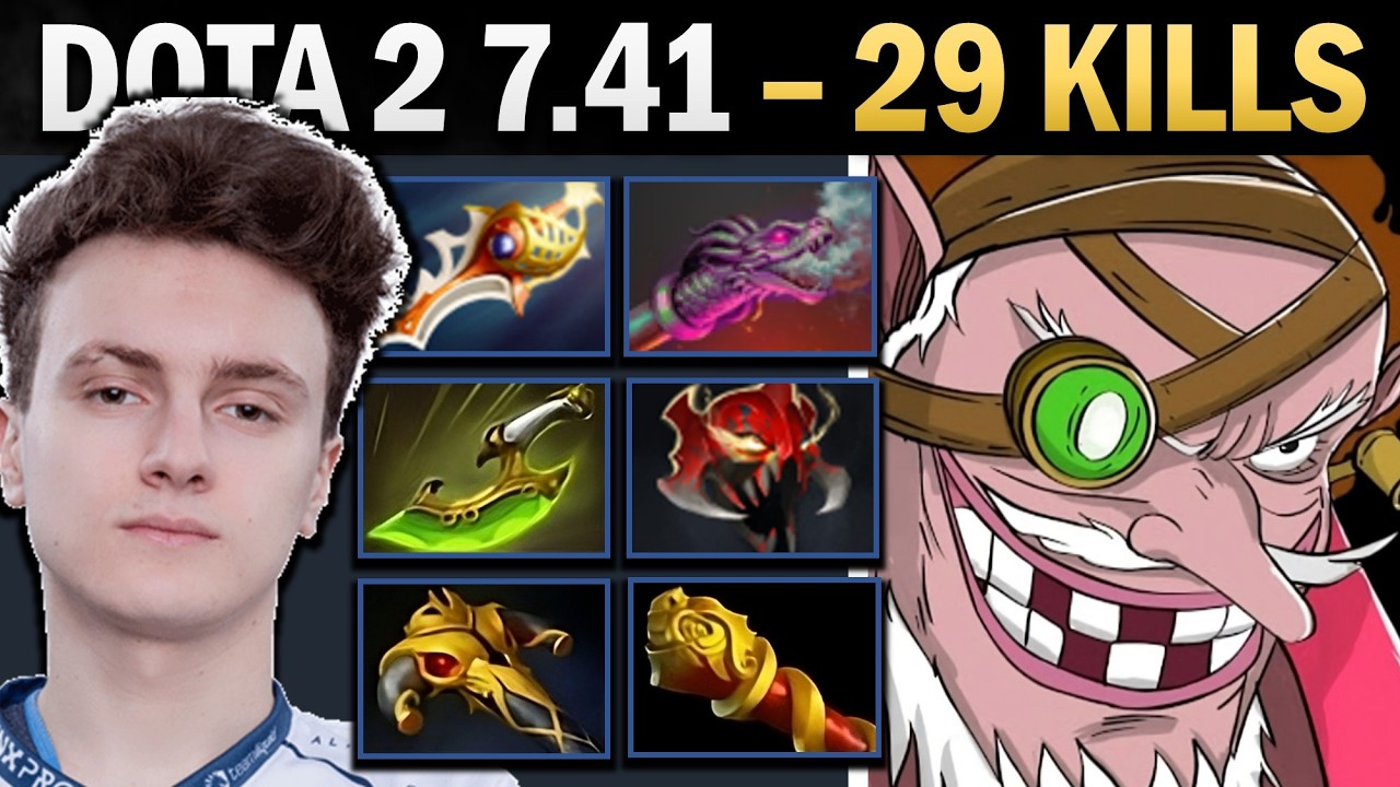 Sniper Dota 2 7.41 with Rapier and 29 Kills - Dota 2 Gameplay background