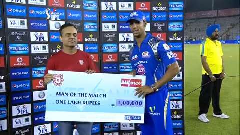 M35: KXIP vs MI – Man of the Match – Lendl Simmons