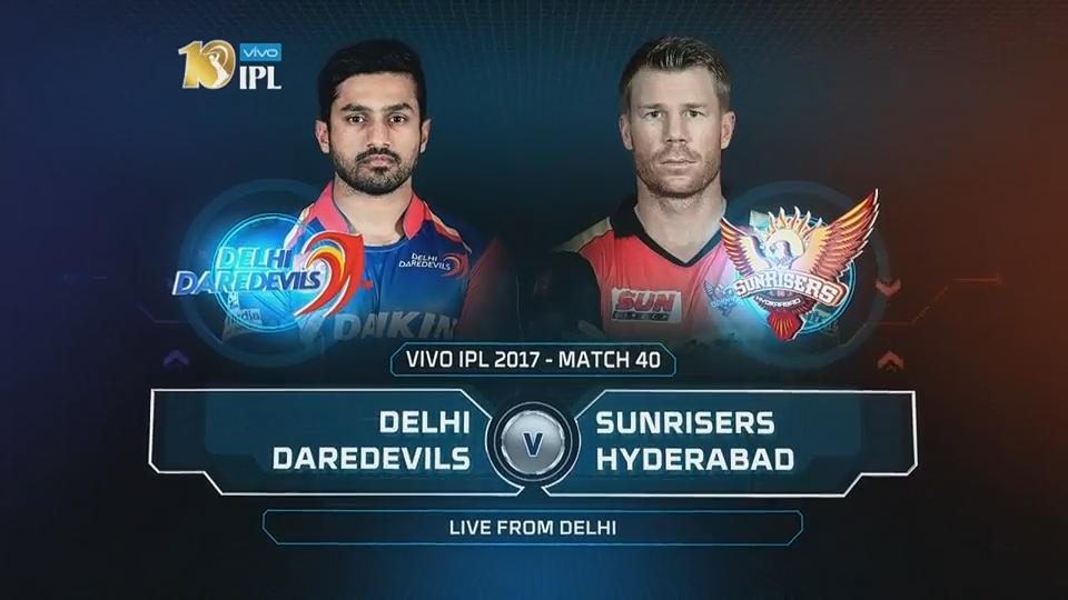 IPL 2017 M40: DD vs SRH – Match Highlights