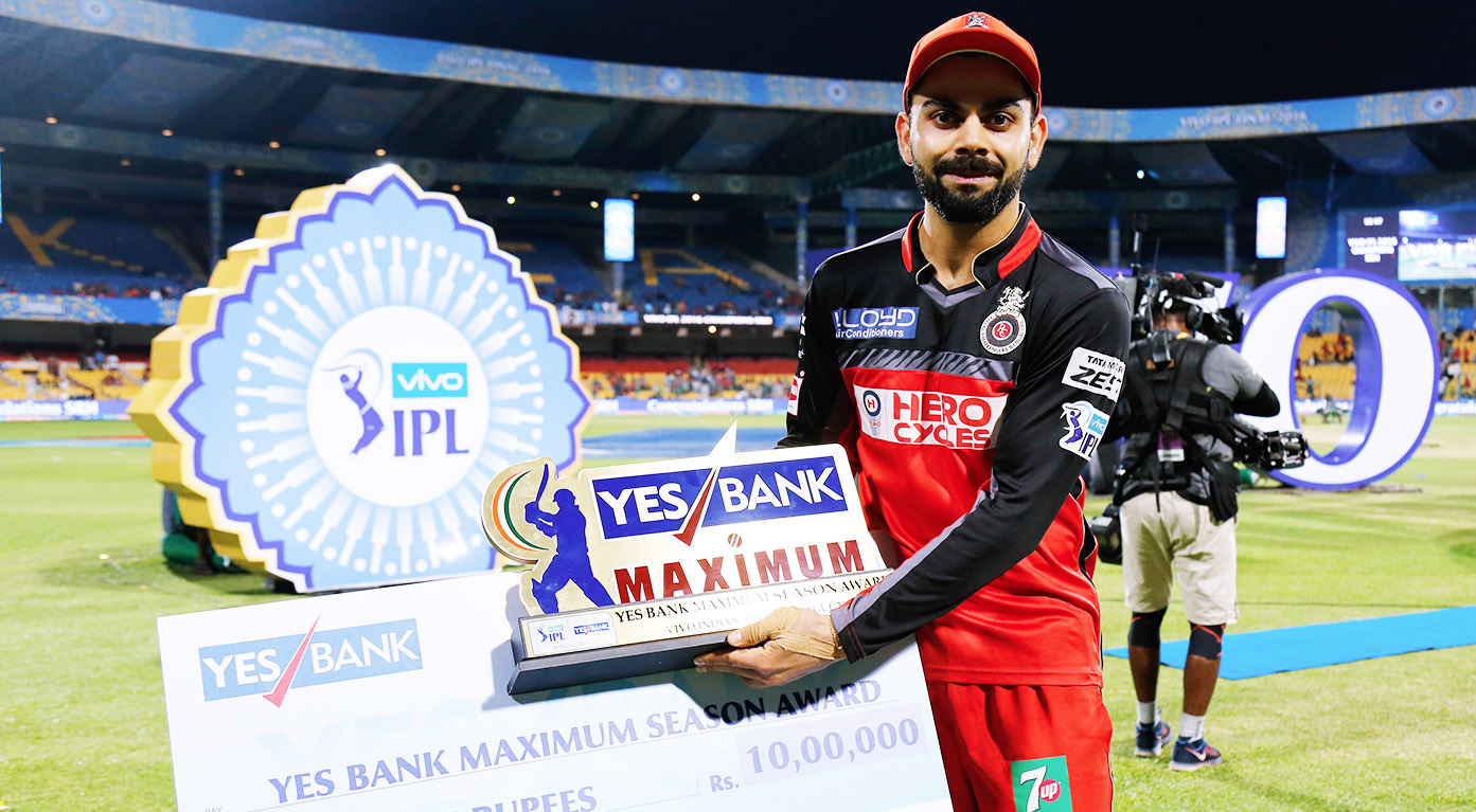 IPL 2016: Yes Bank Maximum Season Award - Virat Kohli
