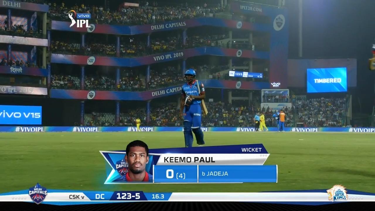 M05: DC vs CSK – Keemo Paul Wicket
