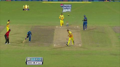M76: CSK vs MI – Rishi Dhawan Wicket