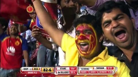 M31: RCB vs KXIP – AB de Villiers Six background