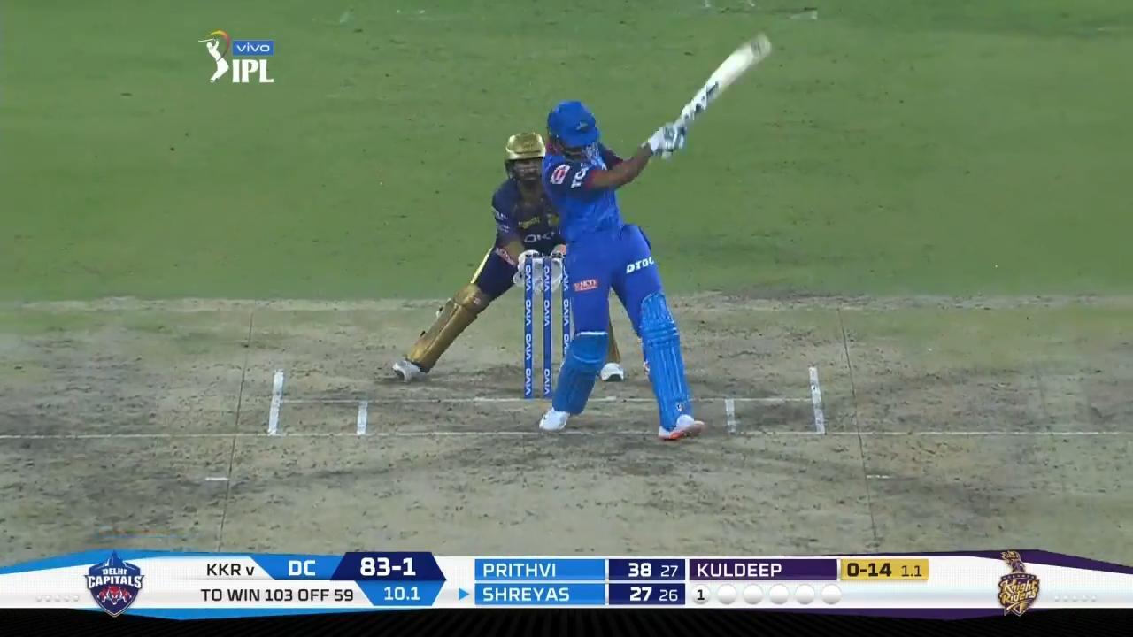 M10: DC vs KKR – Shreyas Iyer Six background