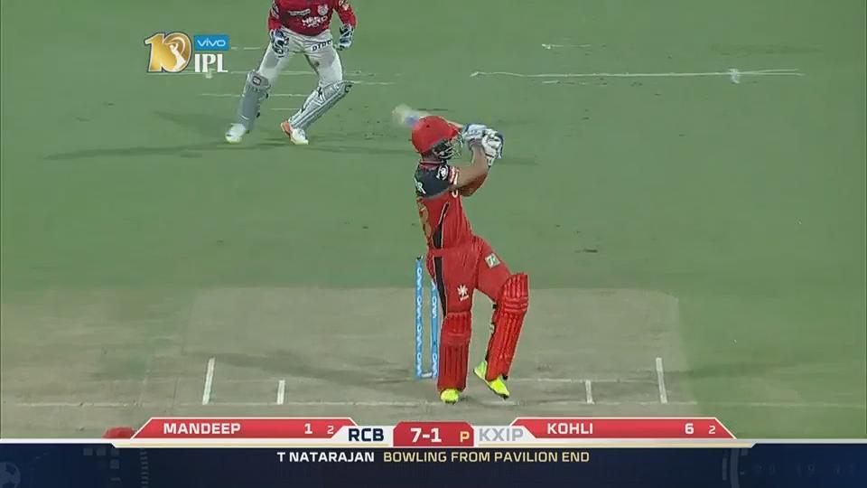 M43: RCB vs KXIP – Mandeep Singh Six