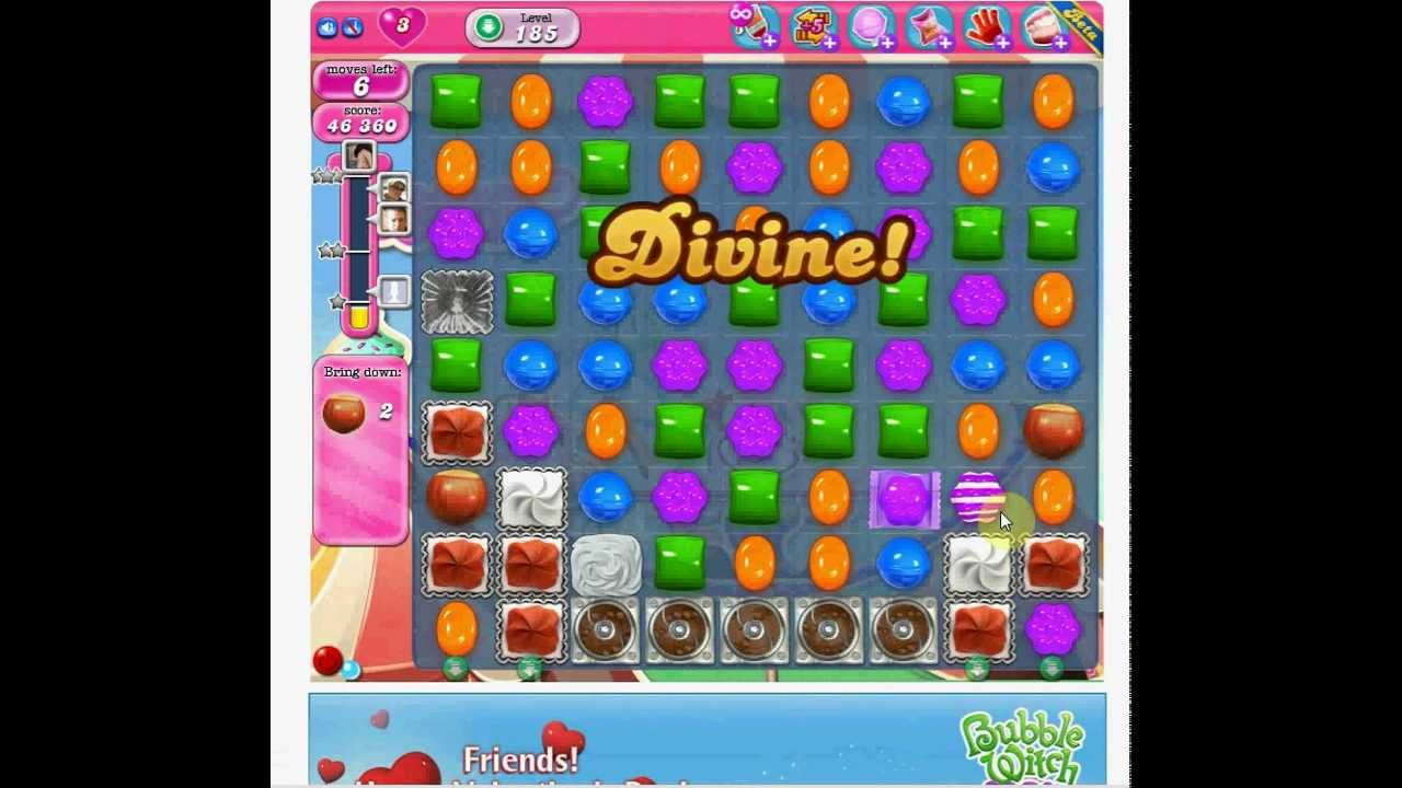 Candy Crush Saga level 185 background