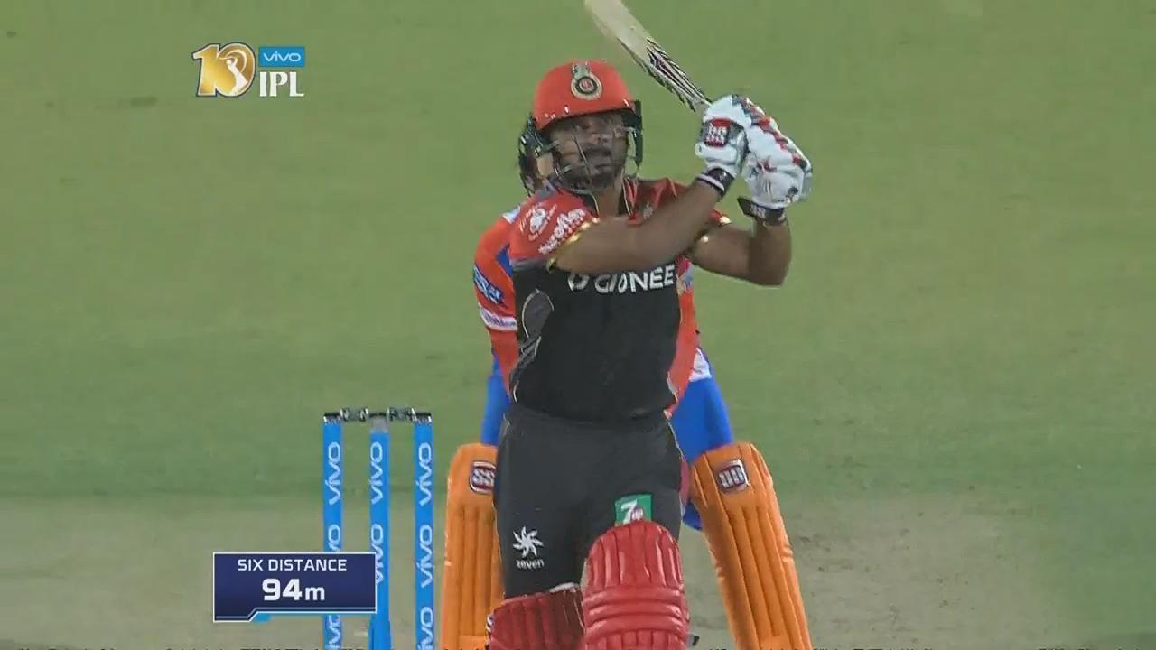 M20: GL vs RCB – Kedar Jadhav Six