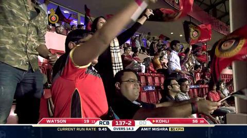 M11: RCB vs DD – Virat Kohli Six