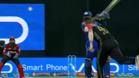 M14: MI vs RCB – Kieron Pollard Six