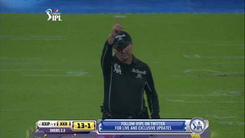 M15: KKR vs KXIP– Fall of Wickets