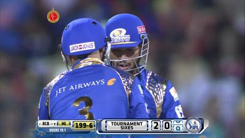 M16: RCB vs MI – Hardik Pandya Six