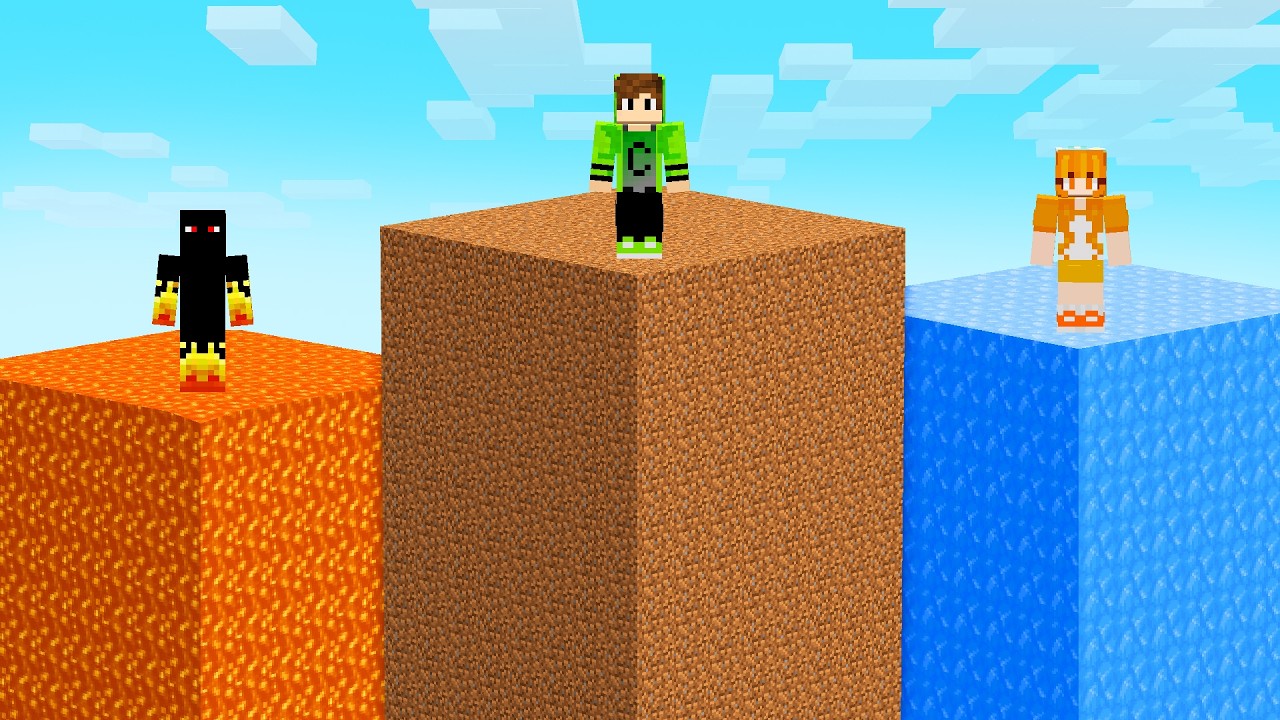 BATALHA nas CHUNKS ELEMENTAIS! 💎