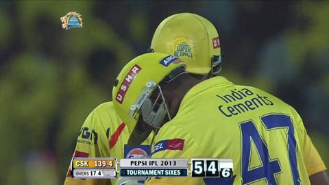 M64: CSK vs DD – MS Dhoni Six