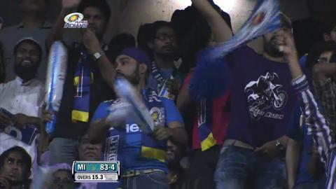 Match 65 KKR vs MI – Rayudu's Wicket
