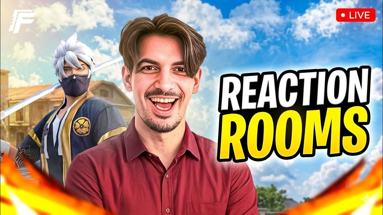 Free Fire LIVE π Reaction Rooms OP Gameplay | RYLKING background