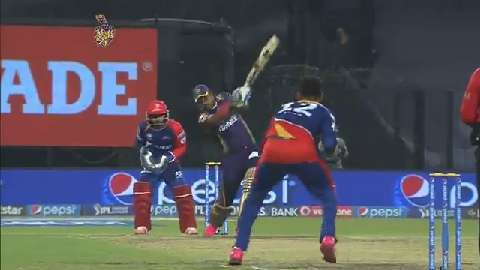 M42: KKR vs DD – Yusuf Pathan Six