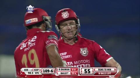 M57: KXIP vs KKR – Rishi Dhawan Six