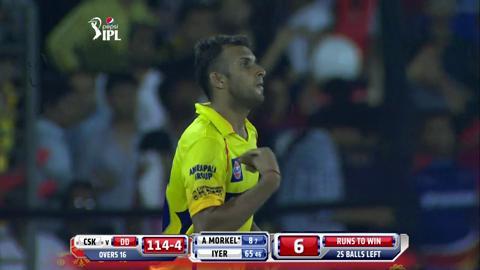 M49: DD vs CSK – Albie Morkel Wicket