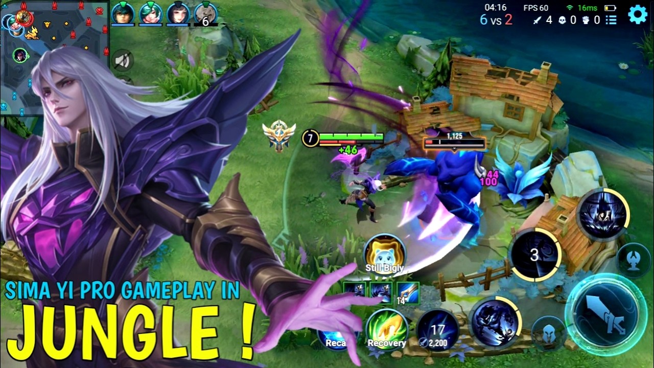 Honor Of Kings : Sima Yi Pro Gameplay | Best Build Sima Yi In Jungle - HOK