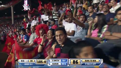 M35: RCB vs RR – Steve Smith Six