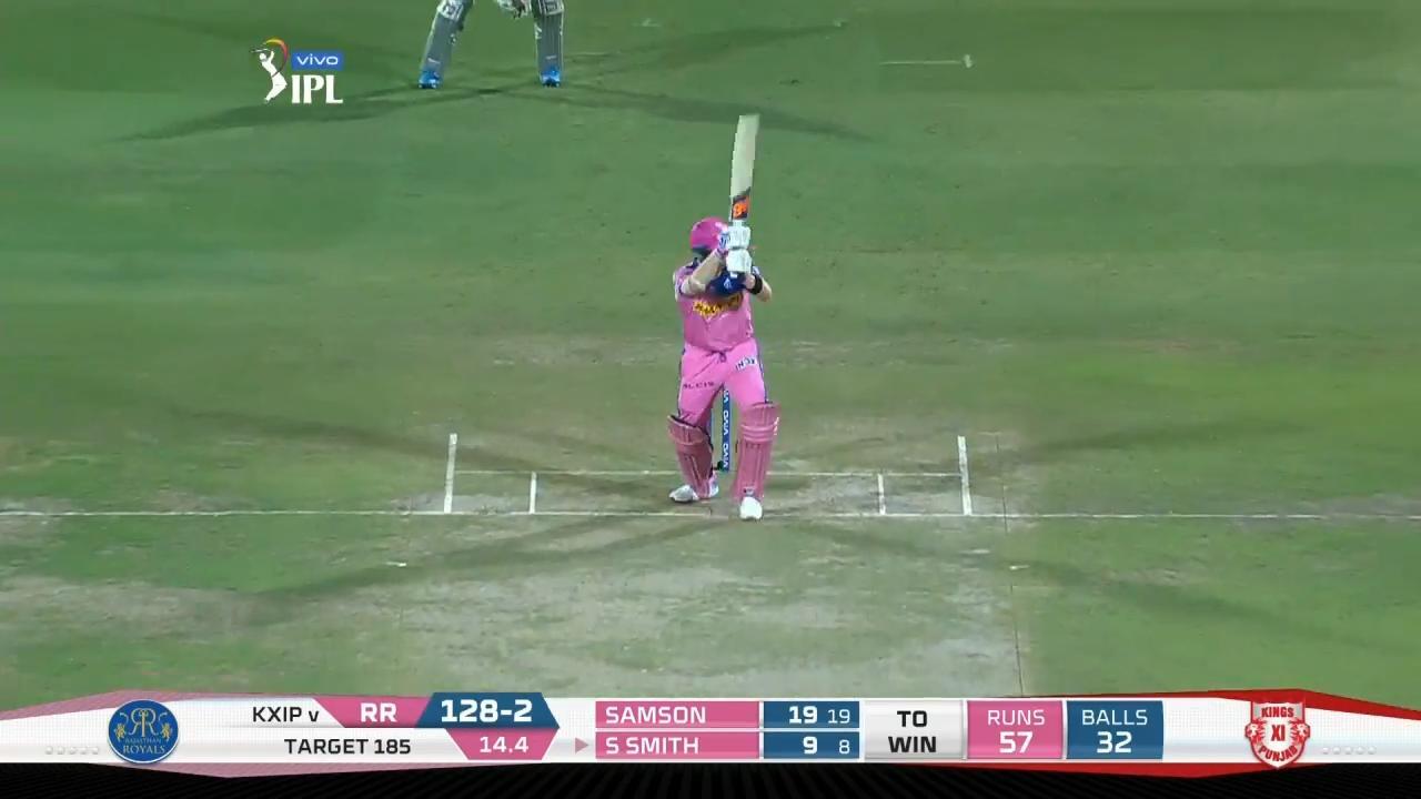 M04: RR vs KXIP – Steve Smith Six background