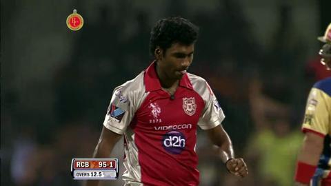 Match 44 RCB vs KXIP – Gayle's 3rd Six