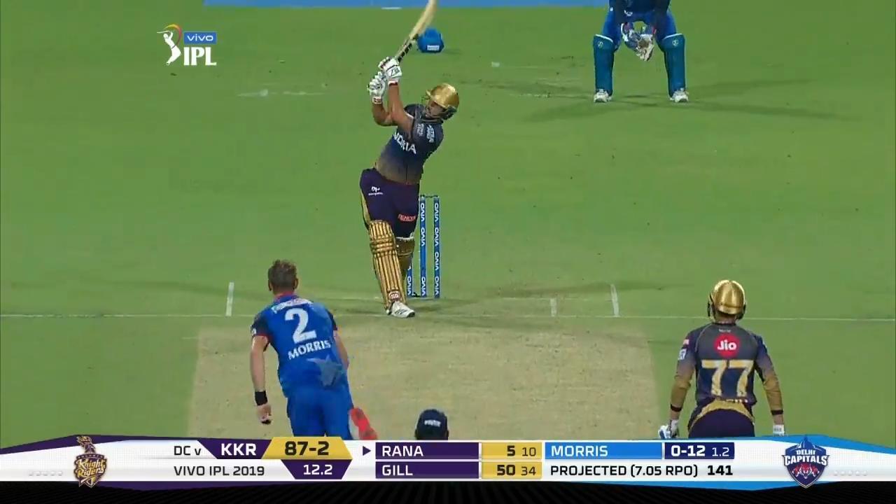 M26: KKR vs DC – Nitish Rana Six