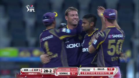 M15: KKR vs KXIP – Wriddhiman Saha Wicket