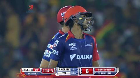M49: DD vs CSK – Albie Morkel Six