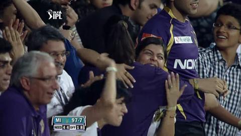 Match 65 KKR vs MI – Harbhajan's Wicket