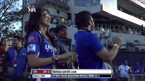 M4: DD vs RR – Unmukt Chand Wicket