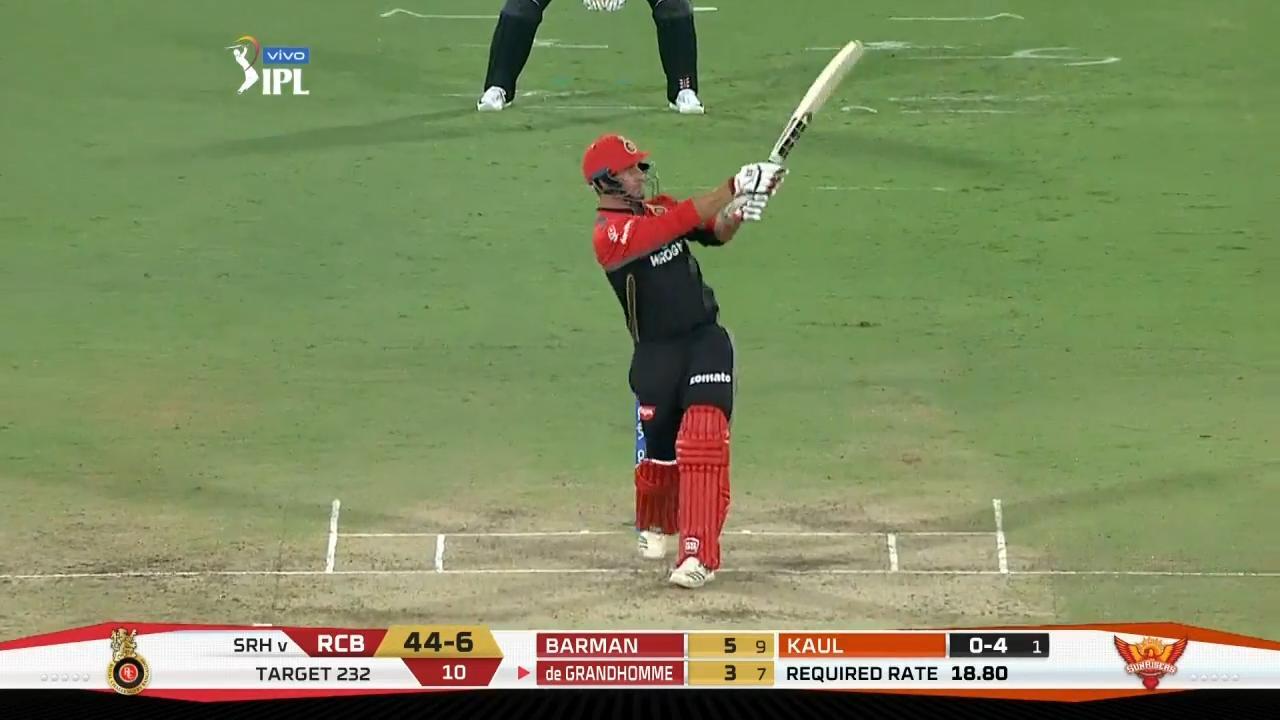 M11: SRH vs RCB – Colin de Grandhomme Six background