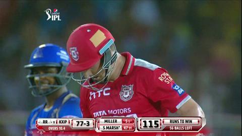M18: RR vs KXIP – Shaun Marsh Six