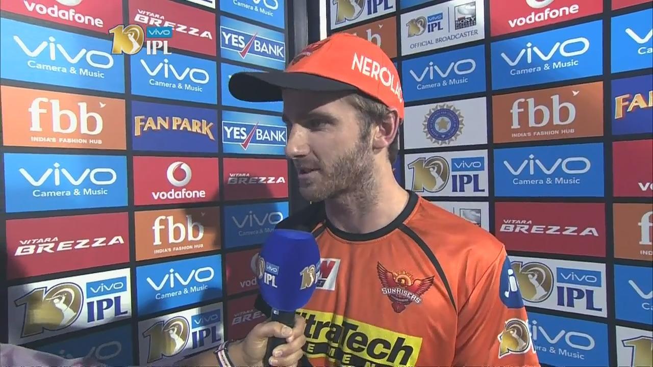 M37: SRH vs KKR – Kane Williamson Interview background