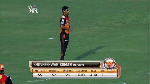 M41: RR vs SRH – Bhuvneshwar Kumar 3 Wickets