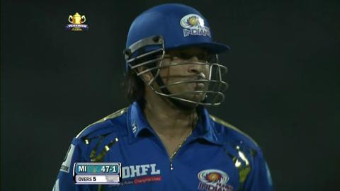 Match 74 CSK vs MI – Tendulkar's Wicket