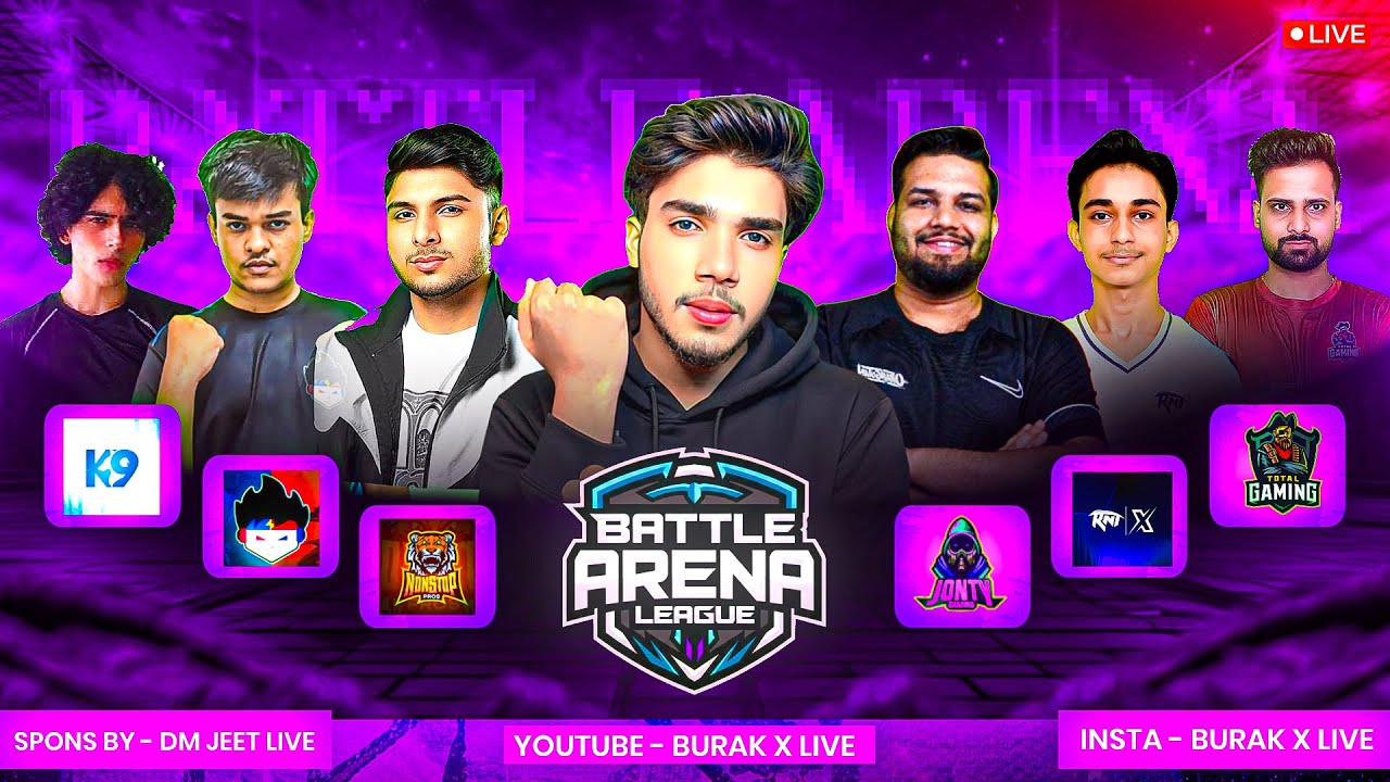 Battle Arena League 🏆QUALIFIERS DAY-4🚀ft- TG , TSG , K9 , NG PROS , RNTX, - free fire live