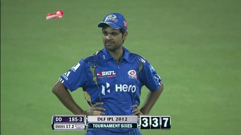 Match 36 DD vs MI – Pietersen's 2nd Six
