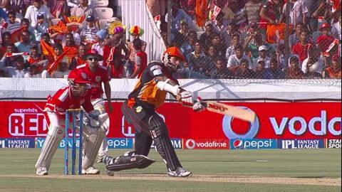 M39: SRH vs KXIP – Shikhar Dhawan Six