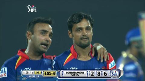 M21: DD vs MI – Rohit Sharma Six