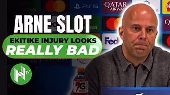 Hugo Ekitike injury looks REALLY BAD | Arne Slot | Liverpool 0-2 PSG