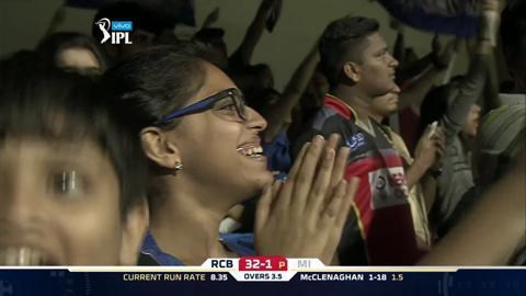 M14: MI vs RCB – Lokesh Rahul Wicket background