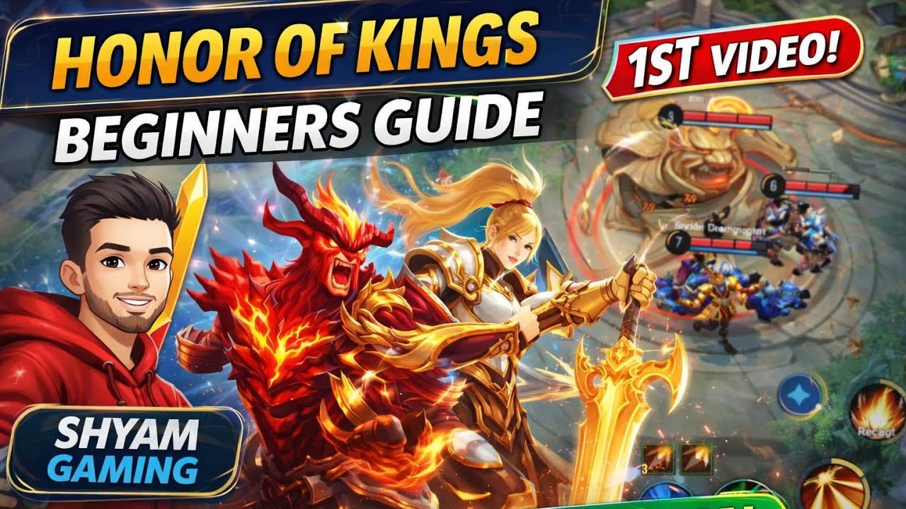 Honor of Kings Beginner Guide ๐ฅ | First Match Full Tutorial | Shyam Gaming