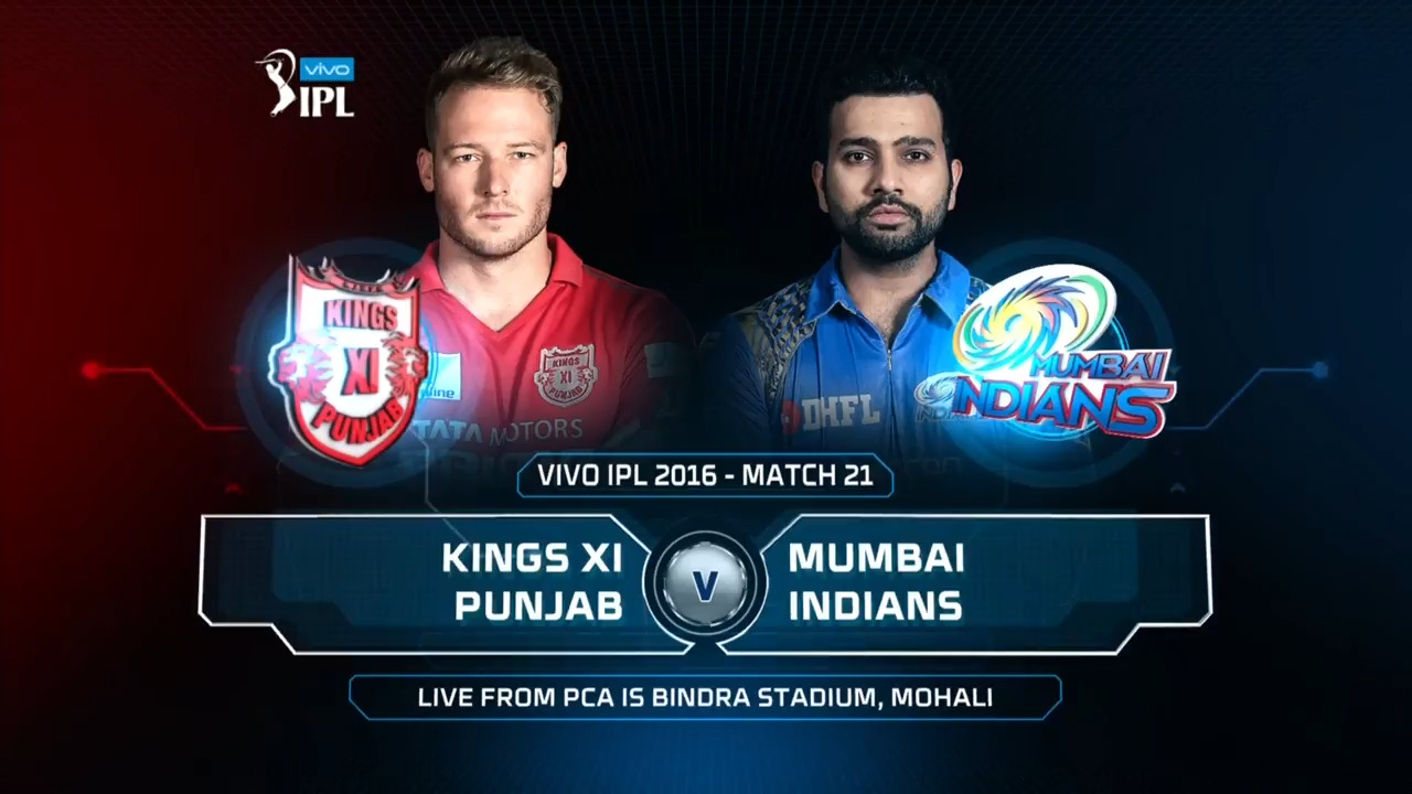 IPL 2016 M21: KXIP vs MI – Match Highlights