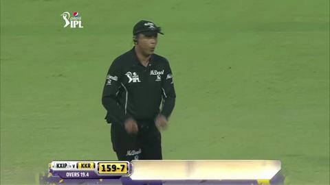 M57: KXIP vs KKR – Sunil Narine Wicket background