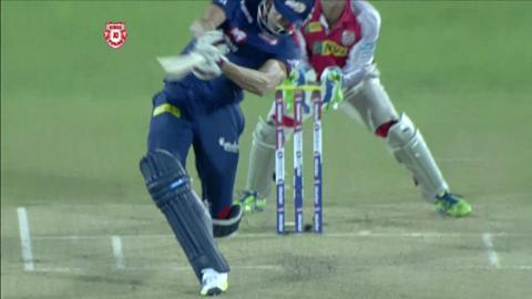 M67: KXIP vs DD – Morne Morkel Wicket