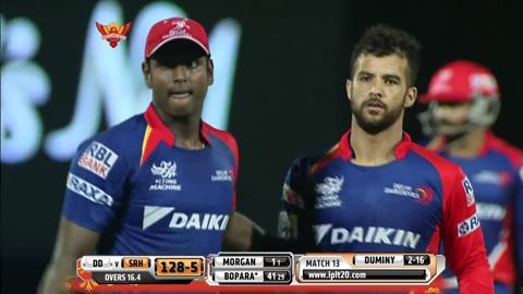 M13: SRH vs DD – Ravi Bopara Wicket