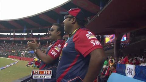 Match 5 RCB vs DD - Agarwal's Wicket