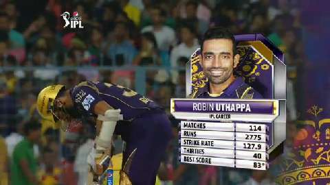 M30: KKR vs CSK – Robin Uthappa 80*
